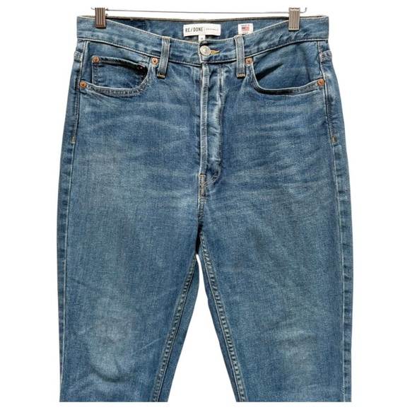 REDONE Originals High Rise Ankle Crop Jeans Size 30 - Picture 5 of 12